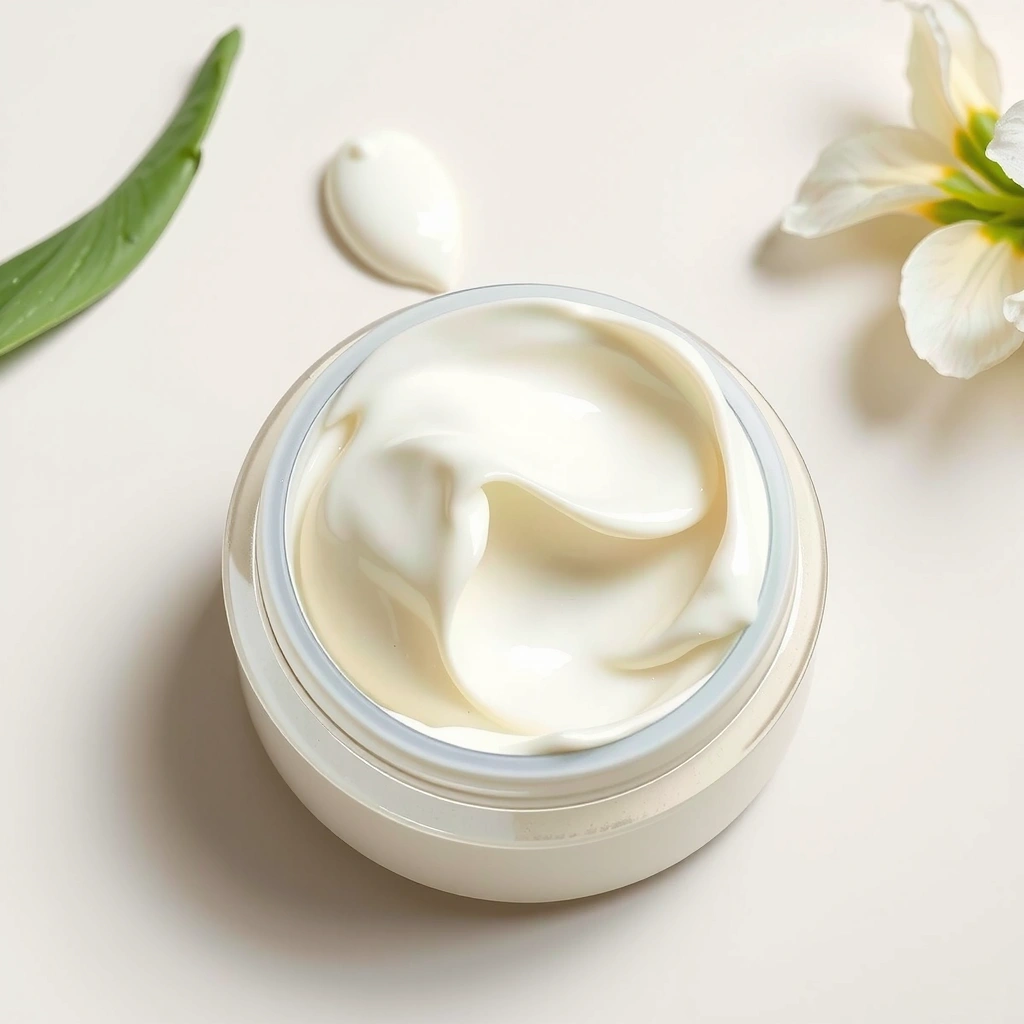 Cream texture close-up